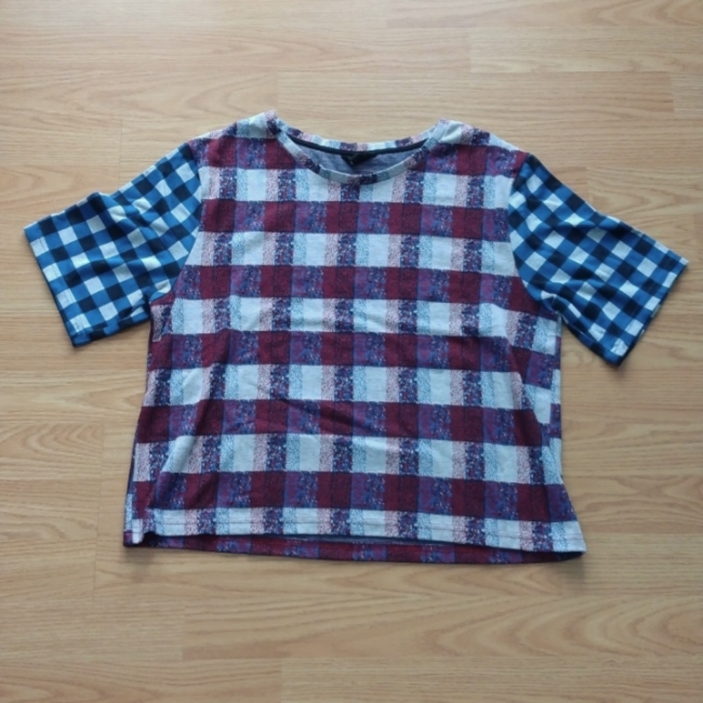 Topshop Mixed Print Knit Top Size US 8